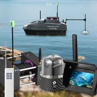 Détecteur de poissons sous-marin rotatif panoramique à 360 degrés, écran LCD HD, étanche IP68, portable, DC 10V-18V, autonomie de la batterie de 6 heures