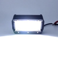 Super lumineux 5 pouces 72W Double rangées jaune 6000K blanc faisceau de tache LED feux de travail barre antibrouillard feu de conduite pour camion tracteur ATV
