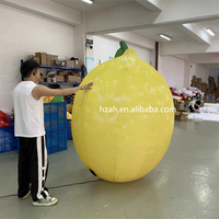 Citron gonflable géant limonade aux fruits avec lumière LED pour la publicité