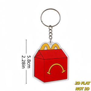 Llavero acrílico de Happy Meal, amuleto divertido y novedoso, ligero, pequeño - Product Image 2