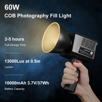 Vente en gros de lumière vidéo de studio PULUZ 60W 2500K-6500K double température de couleur lumière de remplissage de photographie professionnelle