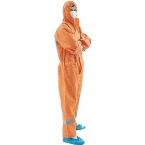 <span class=keywords><strong>Combinaison</strong></span> de protection antistatique type 5B 6B non tissée sécurité globale SMS 60gsm bande réfléchissante combinaisons de travail service OEM - Product Image 3