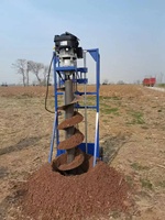 Tarière de forage profond haute efficacité 1,1-1,5 m, 186 mm, à moteur diesel refroidi par air, pour clôtures agricoles, Fabricant chinois