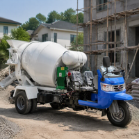 Offre Spéciale YUNYANG Mini Bétonnière Tricycle 3m avec Moteur Diesel et Pompe Hydraulique – Équipement de Construction Haute Efficacité