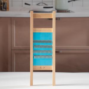 قطاعة خضروات ومقطعة شرائح للبصل والبطاطس بسمك 1.5 مم، أداة مطبخ احترافية من الخشب الصلب - Product Image 2