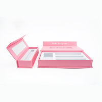 Boîte à gloss magnétique personnalisée avec doublure en éponge, pour rouge à lèvres, crayon à lèvres, crème pour les yeux, sérum de soin de la peau, finition mate, emballage cadeau fait main