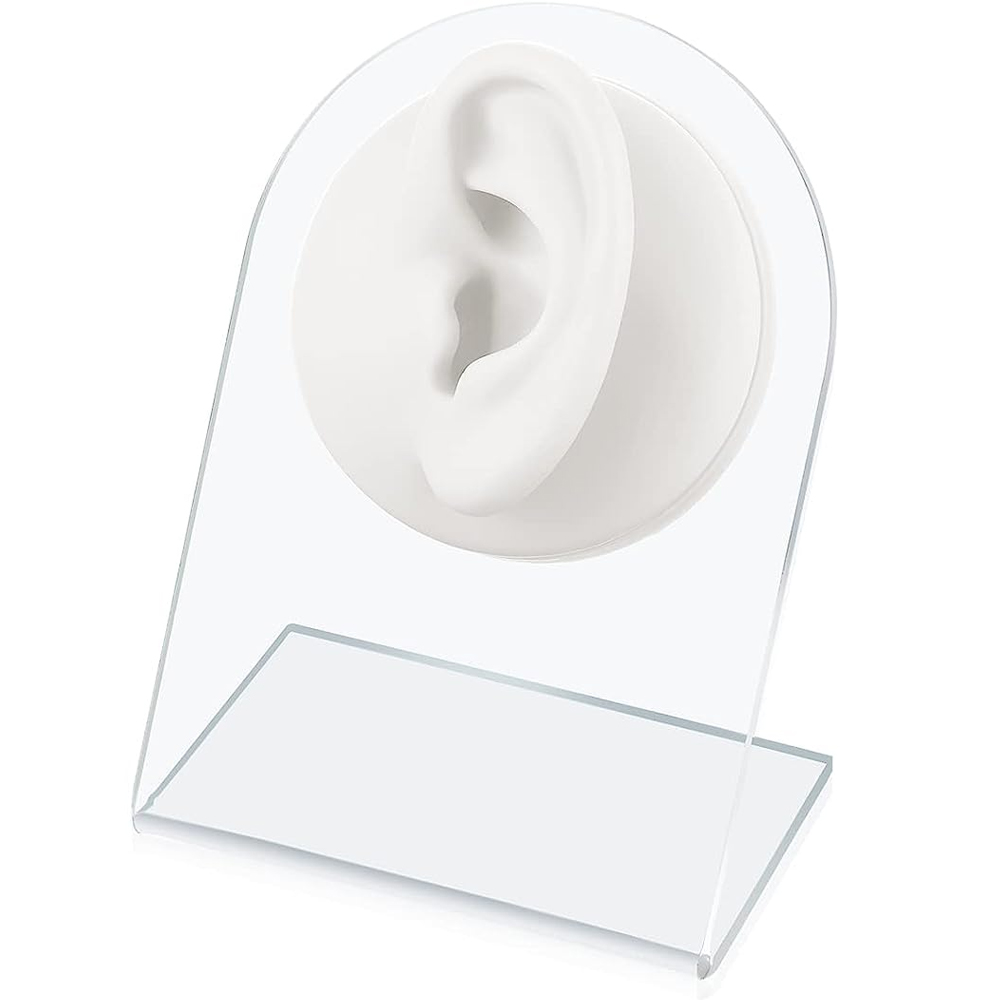 Oreille gauche blanche (avec présentoir)