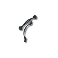 Poignées et Boutons de Meubles Modernes Noirs Antidérapants de Haute Qualité en Alliage de Zinc pour Chambre, Salle de Bain, Tiroirs, Armoires, Commodes et Dressings