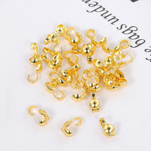 18K Gold Plated Copper 9-Shaped Single Sided Hook Clasp <b>Small</b> DIY Jewelry Findings For Bracelet <b>Necklace</b> Pendant - Product Image 3