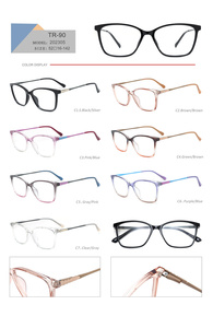 Lớn khung kính mắt tròn nhỏ Kính mắt Frames For Men quá khổ trong suốt Kính <span class=keywords><strong>Retro</strong></span> quang khung TR kim loại kính - Product Image 5