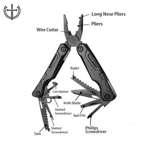 Tragbare 13 In1 Multi tool Zange Taschen schrauben dreher Edelstahl Crimp zange Outdoor Camping Kombination zange - Product Image 2