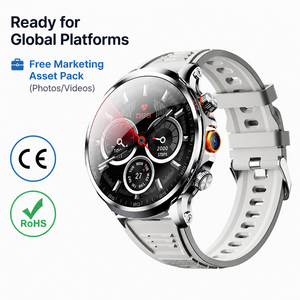 Nouvelle montre connectée 4G/5G H18 avec grand écran de 1,85 pouce, mémoire 3 Go + 32 Go, système Android 8.1, caméra, suivi d'activité, réponse aux appels - Product Image 3