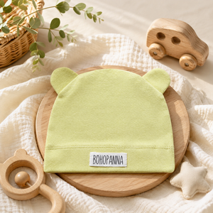 Bonnet respirant en coton et élasthanne, couleur olive foncé, pour un confort léger et une douceur durable au quotidien. - Product Image 4