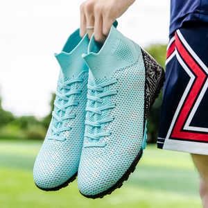 Chaussures <span class=keywords><strong>de</strong></span> football à crampons courts montants, prix usine compétitif, lot en gros, logo personnalisable, <span class=keywords><strong>taille</strong></span> et couleur, FG extérieur/intérieur - Product Image 5