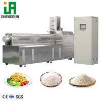 Extrudeuse à double vis en acier inoxydable pour la production de riz artificiel fortifié, ligne de production de riz artificiel, machine à couscous nutritif