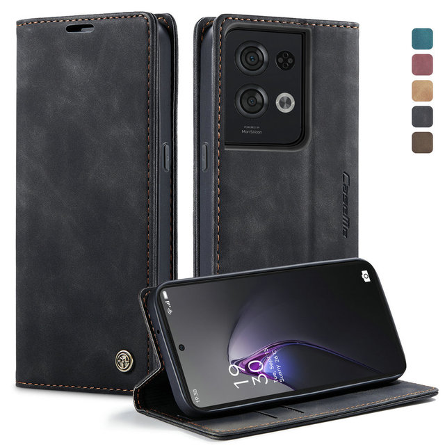 CaseMe Magnetic Cover for OPPO A78 A77s A57 A57s Cellphone Accessories Leather Case Screen Protector for OPPO A78 Wallet Case