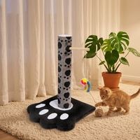 Nouvelle Conception Arbre à Chat en Forme de Patte Grande Tour d'Activités pour Chat avec Jouet Suspendu
