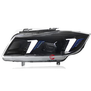 Faro Delantero para <span class=keywords><strong>BMW</strong></span> Serie 5 <span class=keywords><strong>E60</strong></span> 2005-2012, Conjunto de Faro Modificado con Lente LED de Doble Color para Luz Diurna - Product Image 2