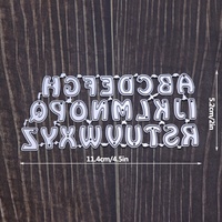 Vendita calda alfabeto ABC in metallo fustelle per la realizzazione di carte fai da te artigianato fatto a mano lettere fustellate per Scrapbooking
