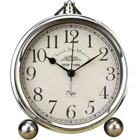 Новейший дизайн, классические металлические настольные часы в стиле ретро, винтажные бесшумные настольные часы с будильником, модные декоративные часы с кварцевым механизмом