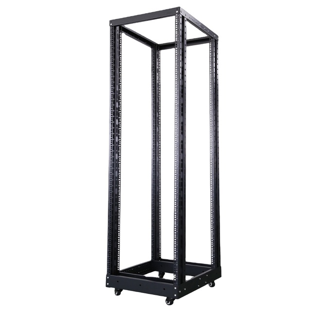 LE Server Rack 4 Post Open Rack Floor Rack With 4 Castor Open Frame