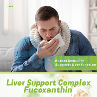 Complexe de soutien hépatique Fucoxanthine Coenzyme Q10 Extrait de chardon-Marie Silymarine Inositol Capsules Complément alimentaire