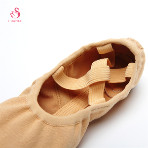 E5035 Chaussures <span class=keywords><strong>de</strong></span> ballet en toile extensible <span class=keywords><strong>de</strong></span> haute qualité Chaussures <span class=keywords><strong>de</strong></span> ballet élastiques pour filles - Product Image 3