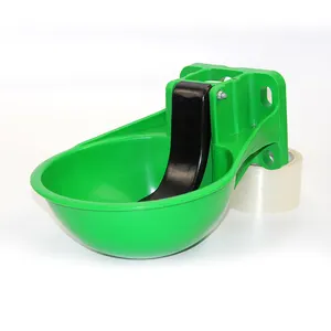 Livestock Durable Water Drinking Bowl for Cow Cattle Sheep Goat Calf Automatic Plastic Drinking Bowl with Copper valve