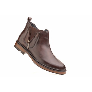 Luxury Handmade Leather Ankle <b>Boots</b> for Men Modern Elastic Side Slip On Comfortable Durable Casual Formal Wear Footwear - Product Image 5