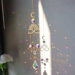 Sun Catcher Crystal Custom Suncatcher Metal <strong>Wind</strong> <strong>Chimes</strong> Indoor Hanging Prism Crystals Rainbow Maker Suncatcher for Home Decor - Product Image 6