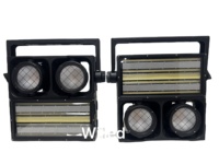 Projecteur de scène populaire 2x300w RGBAWW 5 en 1 Cob Blinder Light Étanche IP65 Cluster B2 FC pour événements DJ Disco Party