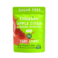 Emballage personnalisé pour suppléments gommeux – Sachet refermable mat à fermeture éclair pour gommes au vinaigre de cidre de pomme sans sucre et Keto