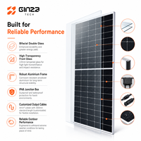 Panel Surya Monokristalin Ginza Efisiensi Tinggi 595W Bersertifikasi CE TUV Modul PV dengan Garansi 30 Tahun Kualitas Tinggi
