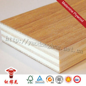 Impermeable hoja de madera contrachapada de grado muebles red kapok - Product Image 4