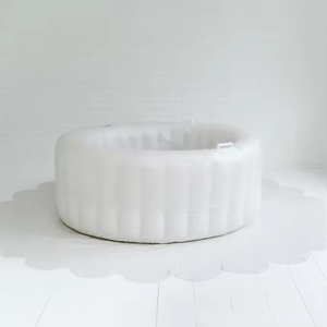 Piscina inflable de PVC ecológica de alta calidad, alfombrilla grande y forro, bomba con logotipo personalizado incluida para el nacimiento en el agua del hogar - Product Image 5