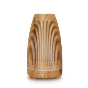3D Flame Essential oil diffuser Household dry burn wood grain humidifier clean air Silent water refill sprayer