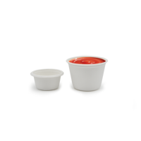 59ml 2oz Wegwerp Compostable Papieren Bekertjes voor Koude Dranken, Snacks, Proefporties, Biologisch Afbreekbaar, Kleine Dompelbekertjes, Camping