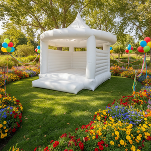 Château gonflable commercial pour <span class=keywords><strong>mariage</strong></span>, usage professionnel, personnalisable, pour enfants, location pour fêtes en extérieur, en PVC, avec souffleur, installation facile, personnalisable - Product Image 1