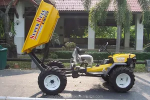 Tracteur agricole tout-terrain 4x4 avec chargeur et benne basculante, multi-usages pour la récolte - Product Image 2