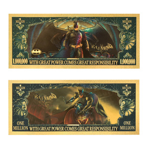 Venta Especial 2026: Colección de Billetes de <span class=keywords><strong>Batman</strong></span> con 5 Diseños, Bañados en Oro de 24K, Impresión UV a Doble Cara, Regalo de Recuerdo - Product Image 3