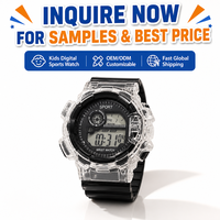 Montre numérique multifonctionnelle créative lumineuse tendance pour enfants, garçons et filles, résistante à l'eau 3 ATM pour sports de plein air