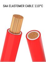 Cable JZD de 110 grados, 120mm, 150mm, 185mm, 240mm, 300mm, 400mm, 500mm, aislamiento de elastómero de cobre, Cable de alimentación de un solo núcleo aislado