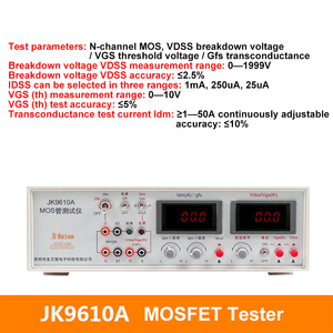 Analyseur de paramètres MOS de bureau JK9610A, testeur complet de MOSFET de puissance, tension de rupture VDSS 1999V - Product Image 2