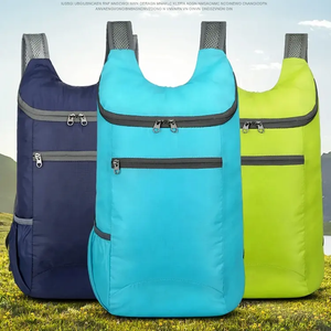 Mochila plegable ligera de tela Oxford, mochila de viaje portátil con cremallera, mochila de senderismo, bolsa deportiva impermeable para exteriores - Product Image 4