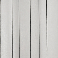 Rideaux en voile à rayures noires effet coton, design moderne et contemporain - Couleur en stock : Blanc/noir
