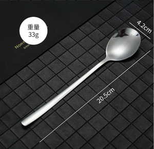 Cuchara para mezclar miel DFU0161 de color plateado dorado con mango largo - Product Image 4