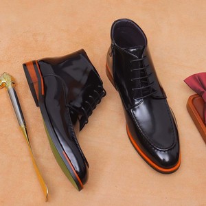 Chaussures classiques pour hommes en cuir véritable de haute qualité, grande taille, imperméables, avec amorti, désodorisantes et antidérapantes pour l'hiver et l'automne - Product Image 2