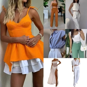2024 liquidazione di <span class=keywords><strong>abbigliamento</strong></span> femminile all'ingrosso abiti casual imballaggio misto spedizione casuale di <span class=keywords><strong>abbigliamento</strong></span> di inventario - Product Image 1
