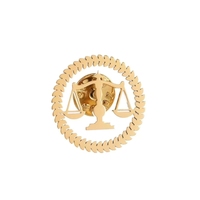 Broche de Acero Inoxidable con Diseño Geométrico Circular para Hombre, Accesorio de Moda para Traje, Broche de Flor para el Pecho, con Certificación CE