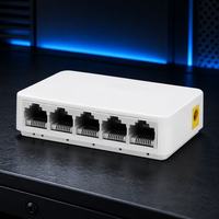 Commutateur Ethernet Gigabit 5 ports 10/100/1000 Mbps RJ45, boîtier plastique, Plug and Play, commutateur non géré